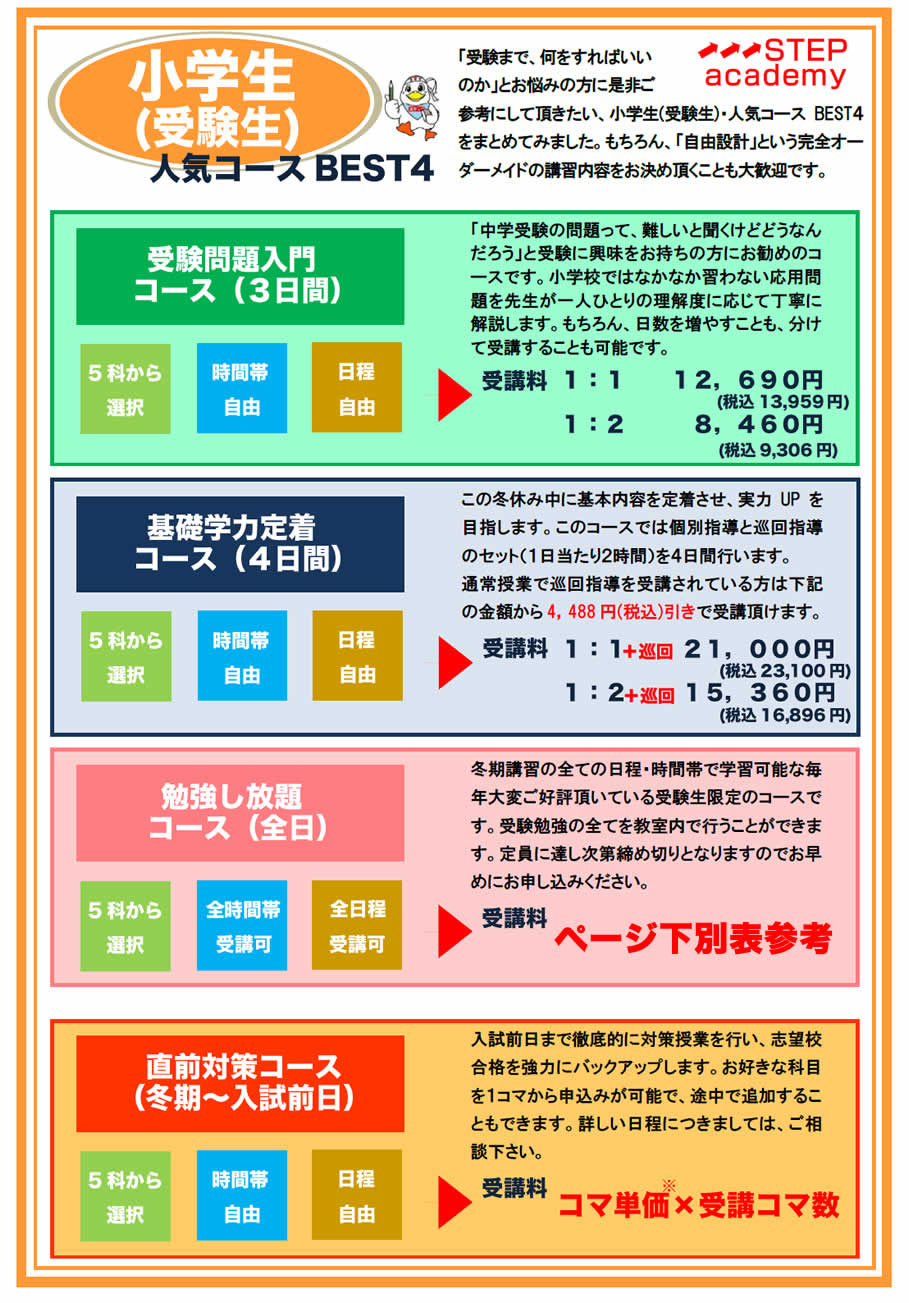 小学生受験コース